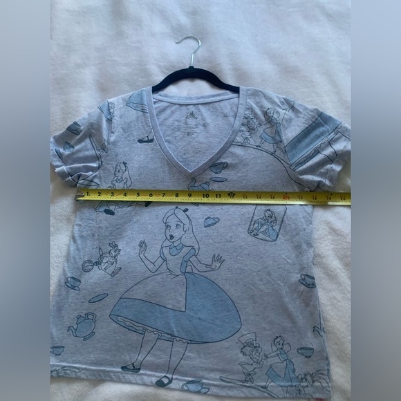 Disney Alice in Wonderland Sky Blue T-shirt S - Picture 5 of 8
